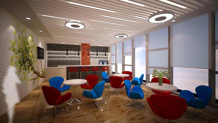 2600平方大型辦公室裝修設(shè)計(jì)案例