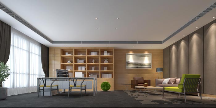 2600平方大型總經(jīng)理辦公室裝修設(shè)計(jì)案例效果圖