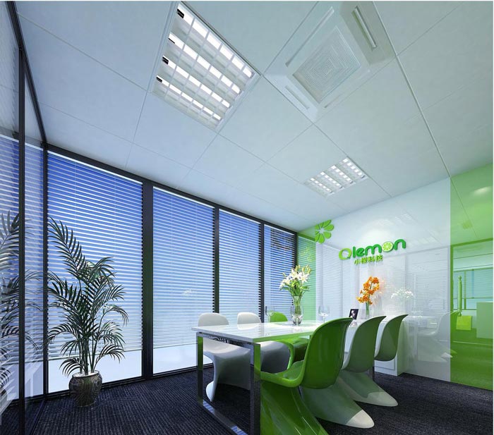 150平方小型創(chuàng)意辦公室接待室裝修設計案例效果圖