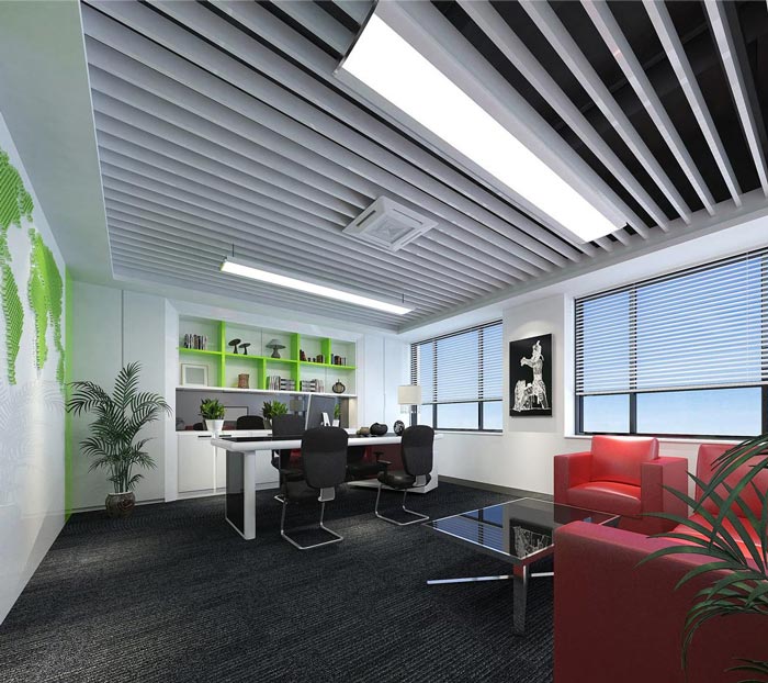 150平方小型創(chuàng)意總經理辦公室裝修設計案例效果圖