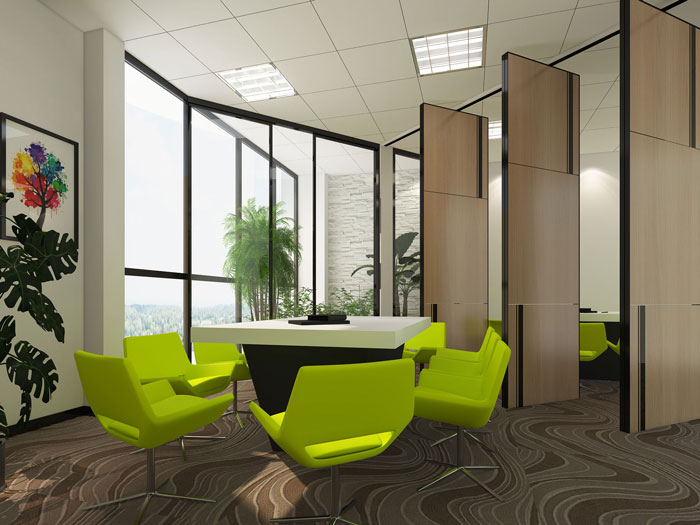 760平方中型創(chuàng)意辦公室大小會(huì)議室裝修設(shè)計(jì)案例效果圖