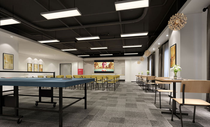 880平方教育集團(tuán)辦公室休息、娛樂區(qū)域裝修設(shè)計(jì)案例效果圖