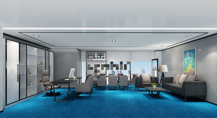 1000平方時尚創(chuàng)意總經(jīng)理辦公室裝修設(shè)計(jì)案例效果圖