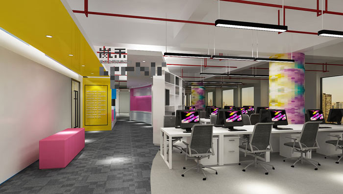 1000平方時尚創(chuàng)意辦公室裝修設(shè)計(jì)案例