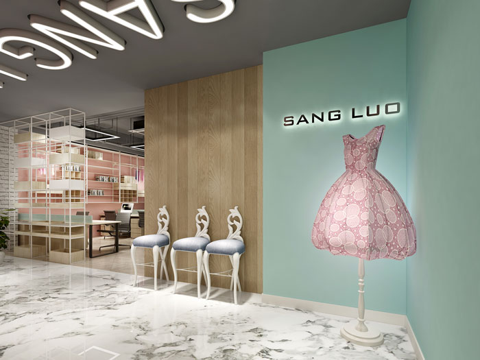 450平方中小型創(chuàng)新辦公室進(jìn)門(mén)區(qū)域裝修設(shè)計(jì)案例效果圖