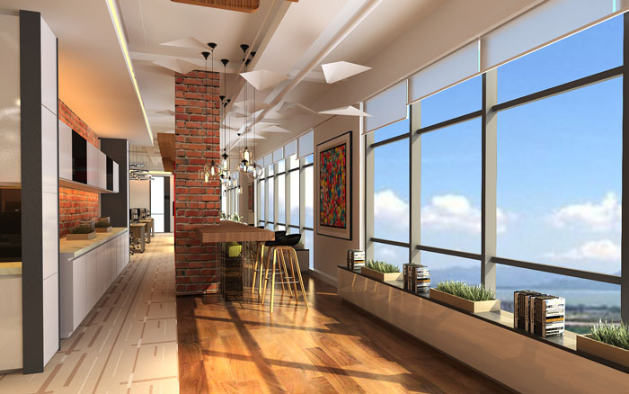 900平方電子商務(wù)辦公室茶水間裝修設(shè)計案例效果圖