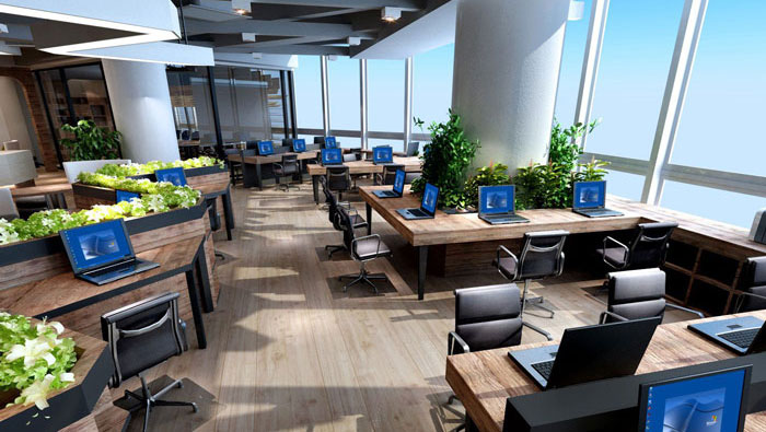 910平方中型創(chuàng)意辦公室裝修設(shè)計案例