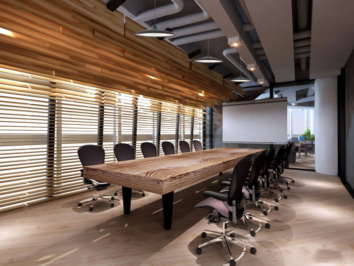 910平方中型創(chuàng)意辦公室會(huì)議室裝修設(shè)計(jì)案例效果圖