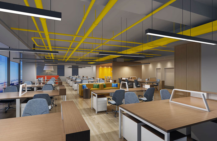 800平方廣告公司辦公室辦公區(qū)域裝修設(shè)計(jì)案例效果圖