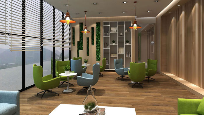 560平方中型辦公室裝修設(shè)計案例