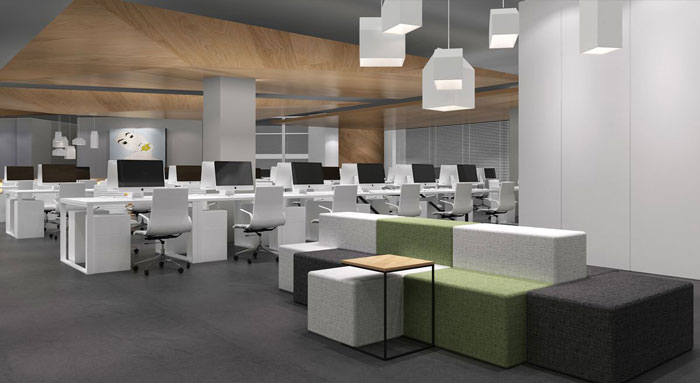 300平方教育辦公室辦公區(qū)域裝修設(shè)計(jì)案例效果圖