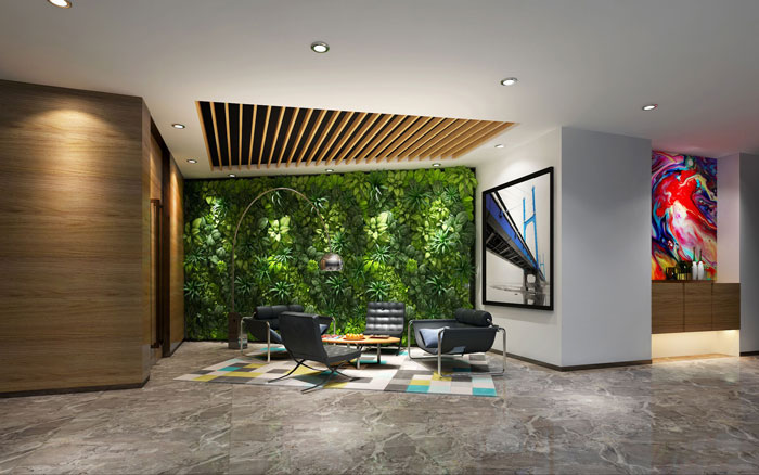 1050平方時尚創(chuàng)意辦公室洽談區(qū)域裝修設(shè)計案例效果圖