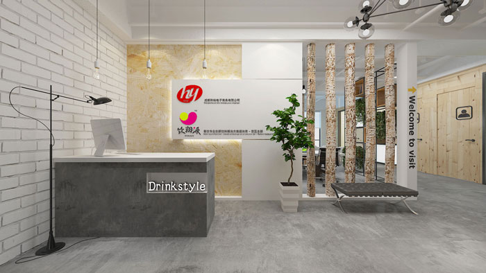 450平方電子商務(wù)辦公室前臺裝修設(shè)計案例效果圖