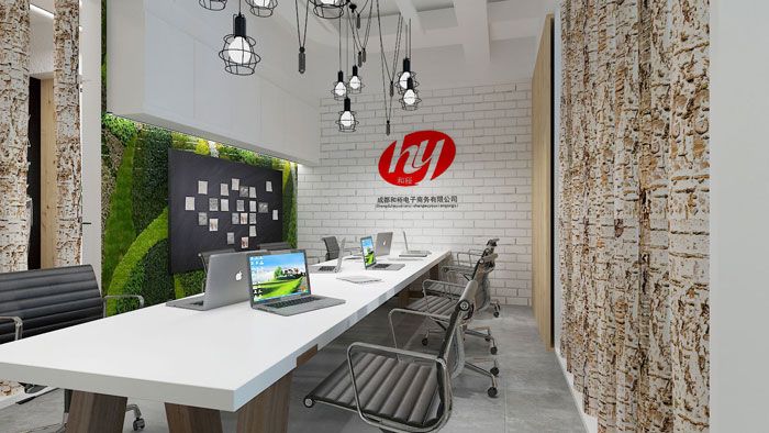 450平方電子商務(wù)辦公室裝修設(shè)計案例效果圖