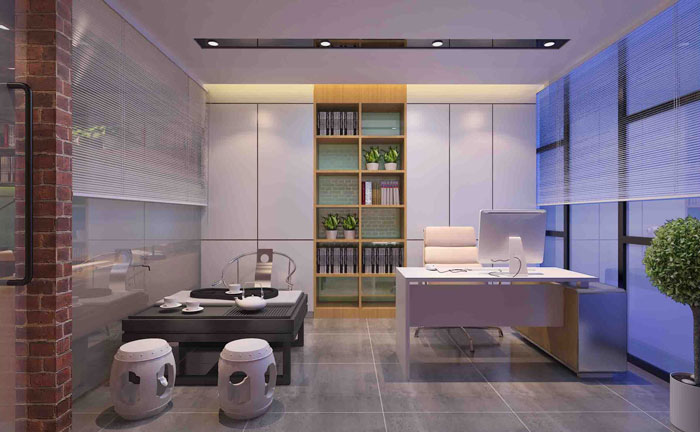 1000平方電子商務總經(jīng)理辦公室軟裝設計效果圖