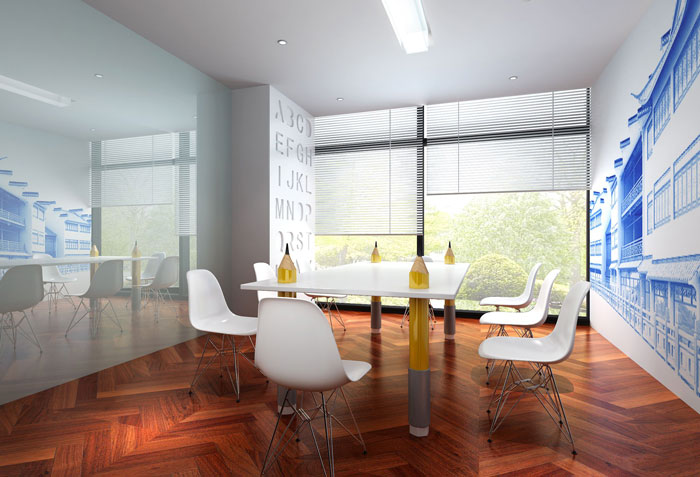 800平方現(xiàn)代簡約辦公室茶水間裝修設(shè)計案例效果圖