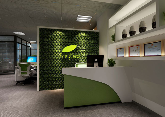 100平方辦公室前臺設(shè)計方案效果圖