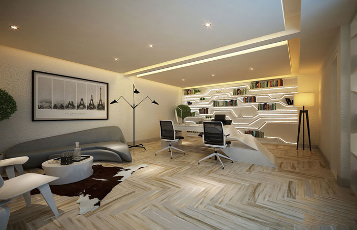 600平方總經(jīng)理辦公室方案設(shè)計效果圖