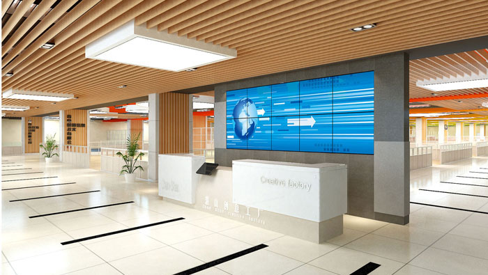 1500平方創(chuàng)意工廠辦公室裝修設(shè)計(jì)案例