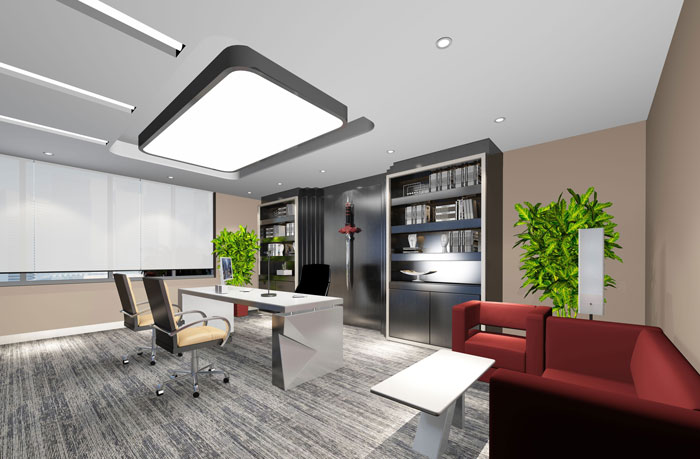 1500平方創(chuàng)意工廠總經(jīng)理辦公室裝修設(shè)計(jì)案例效果圖