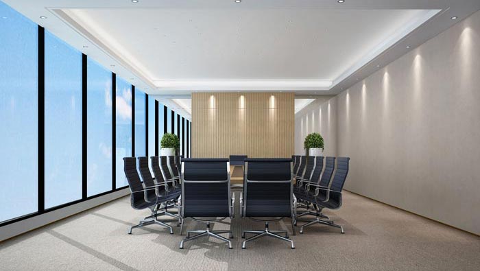 1400平方辦公室會議室裝修設計方案效果圖
