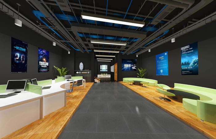 辦公展示空間裝修設(shè)計效果圖