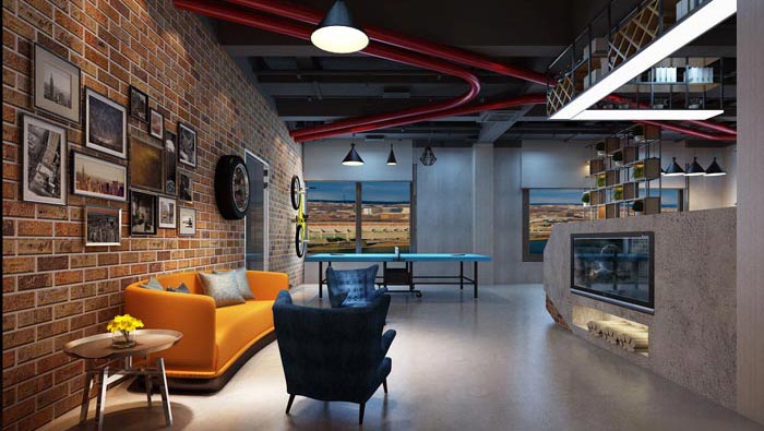 700平方工業(yè)風(fēng)辦公室裝修設(shè)計(jì)案例