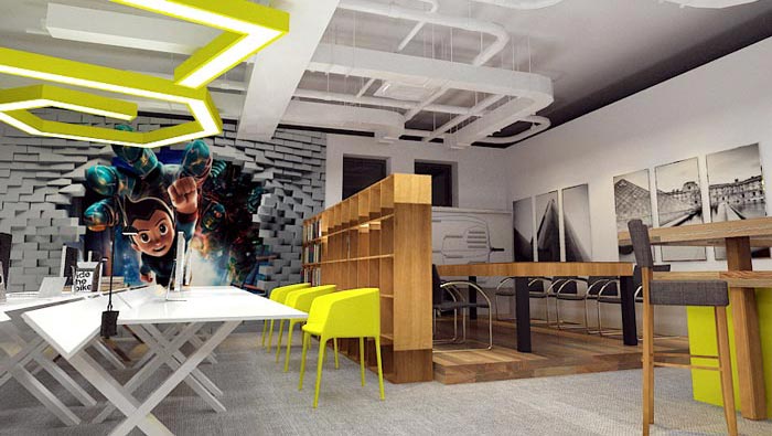 120平方工作室裝修效果圖