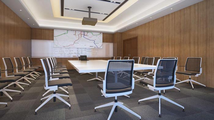 480平方現(xiàn)代簡約辦公室裝修設計案例