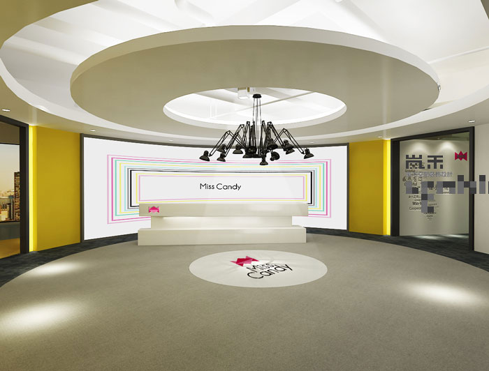 1050平方電子商務(wù)辦公室前臺(tái)裝修設(shè)計(jì)案例效果圖