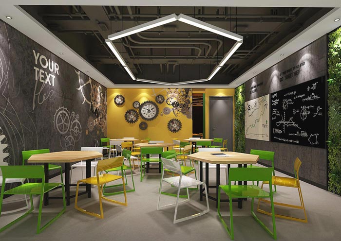 國際教育辦公室活動(dòng)室裝修設(shè)計(jì)案例效果圖