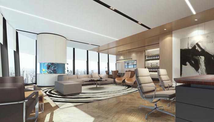 創(chuàng)意事務所董事長辦公室域裝修設計案例效果圖