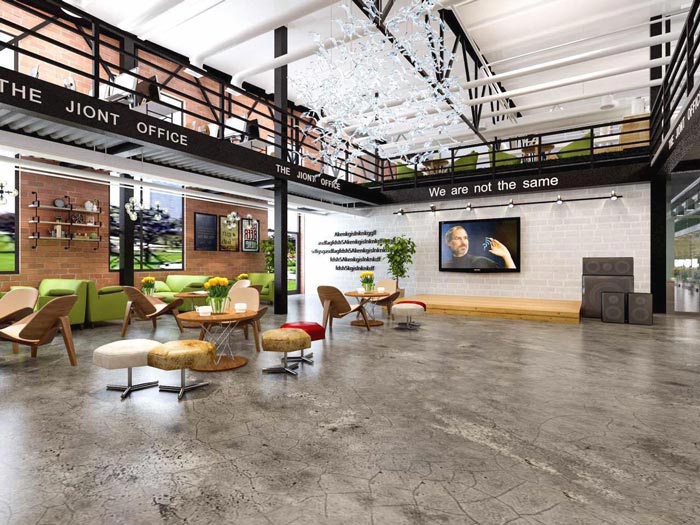 簡約時尚辦公室洽談區(qū)域區(qū)域裝修設(shè)計案例效果圖