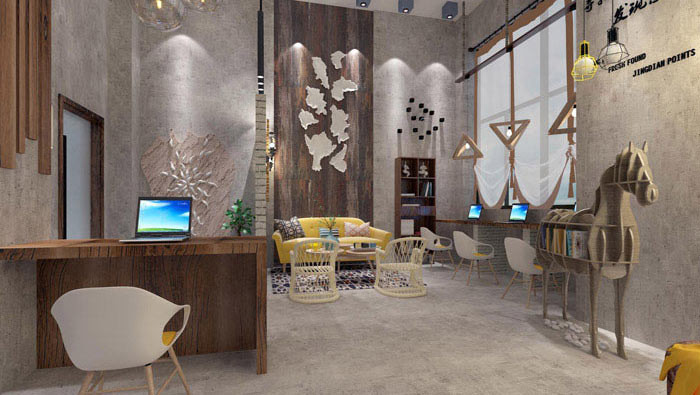 室內(nèi)設(shè)計(jì)工作室裝修效果圖