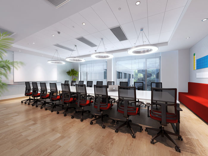 時(shí)尚簡(jiǎn)約辦公室會(huì)議室裝修設(shè)計(jì)案例效果圖