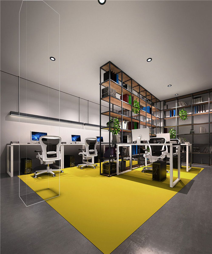 1286平方科技辦公室辦公空間裝修設(shè)計(jì)案例效果圖