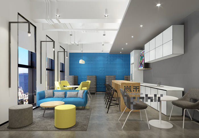 簡約風(fēng)格辦公室茶水間裝修設(shè)計案例效果圖