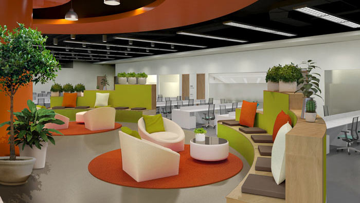 汽車互聯(lián)網(wǎng)公司辦公室裝修設(shè)計(jì)案例