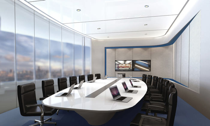汽車互聯(lián)網(wǎng)公司辦公室會(huì)議室裝修設(shè)計(jì)案例效果圖