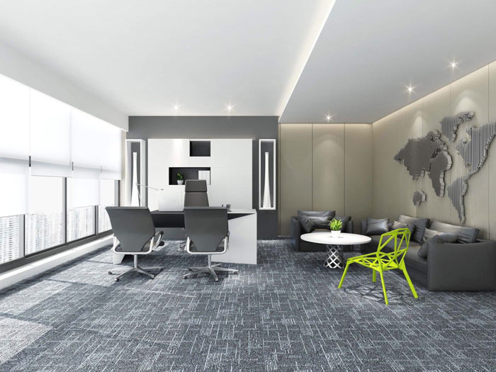 營銷策劃公司總經理辦公室裝修設計案例效果圖