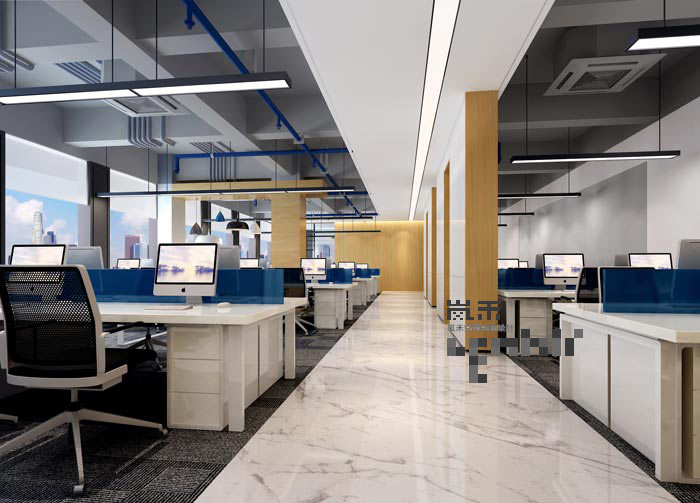 600平方律師事務所辦公室辦公區(qū)域裝修設計案例效果圖