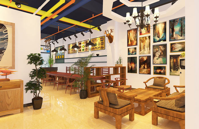 小型廣告工作室休息區(qū)域裝修設(shè)計(jì)案例效果圖