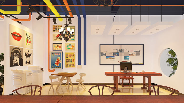 小型廣告工作室格局裝修設(shè)計(jì)案例效果圖