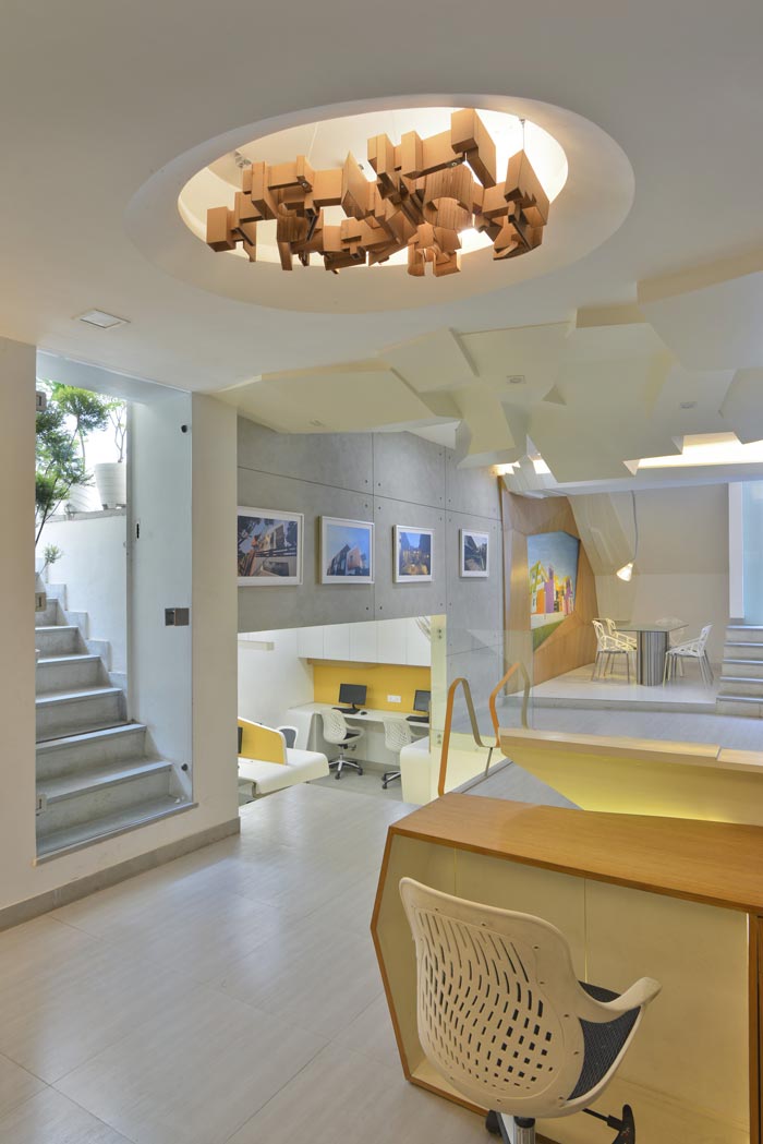 小型設(shè)計(jì)院辦公室俯視圖裝修設(shè)計(jì)案例效果圖