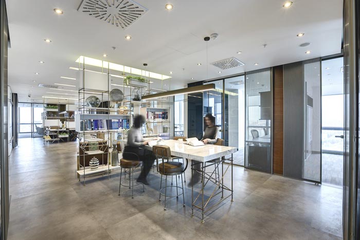 法律服務咨詢公司辦公室接待區(qū)域裝修設計案例效果圖