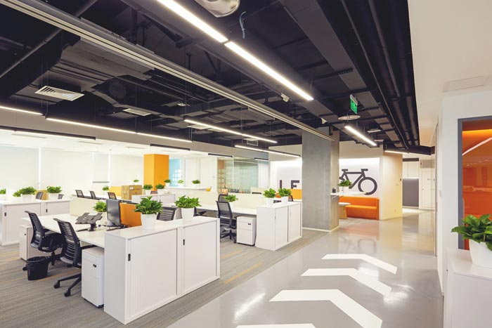 網絡公司辦公室辦公B區(qū)裝修設計案例效果圖