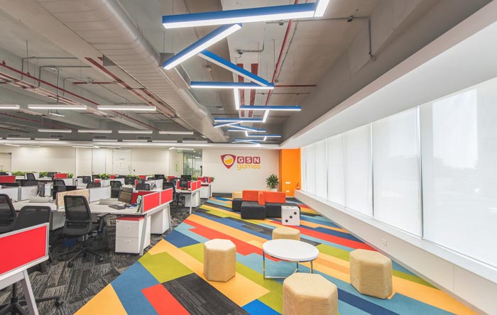 游戲公司辦公室辦公休息區(qū)域裝修設(shè)計案例效果圖