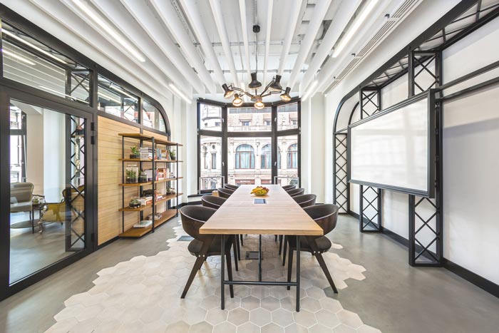 軟件公司工業(yè)風辦公室會議室裝修設計案例效果圖