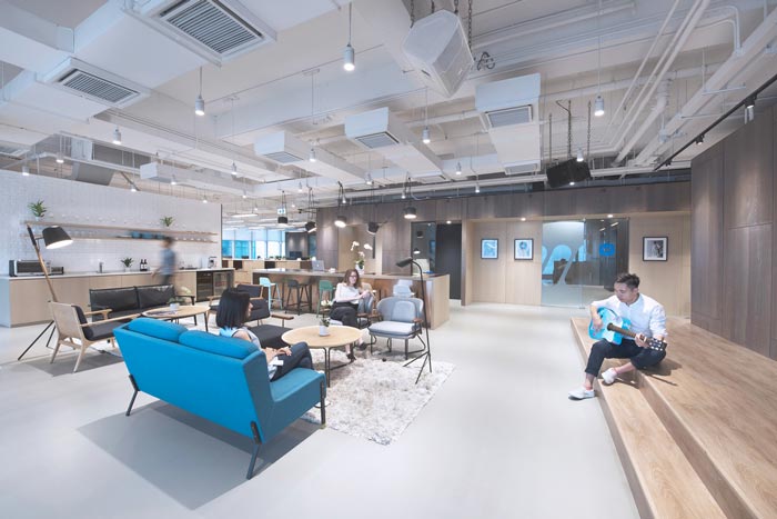 音樂傳媒公司辦公室茶水間裝修設計案例效果圖