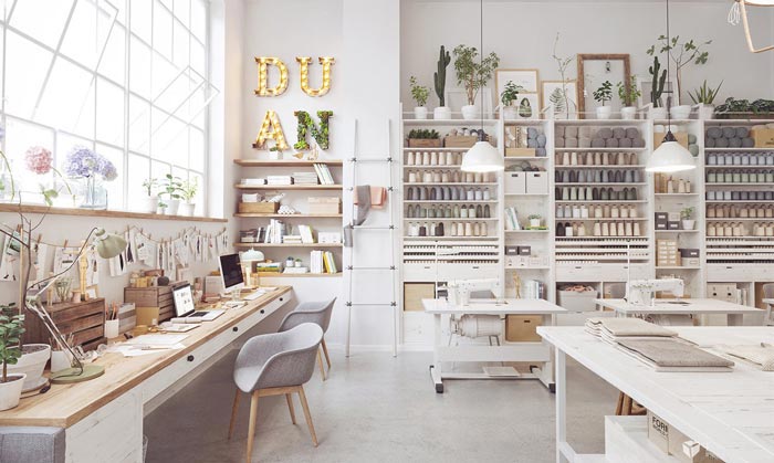 服裝設(shè)計工作室辦公區(qū)裝修設(shè)計案例效果圖